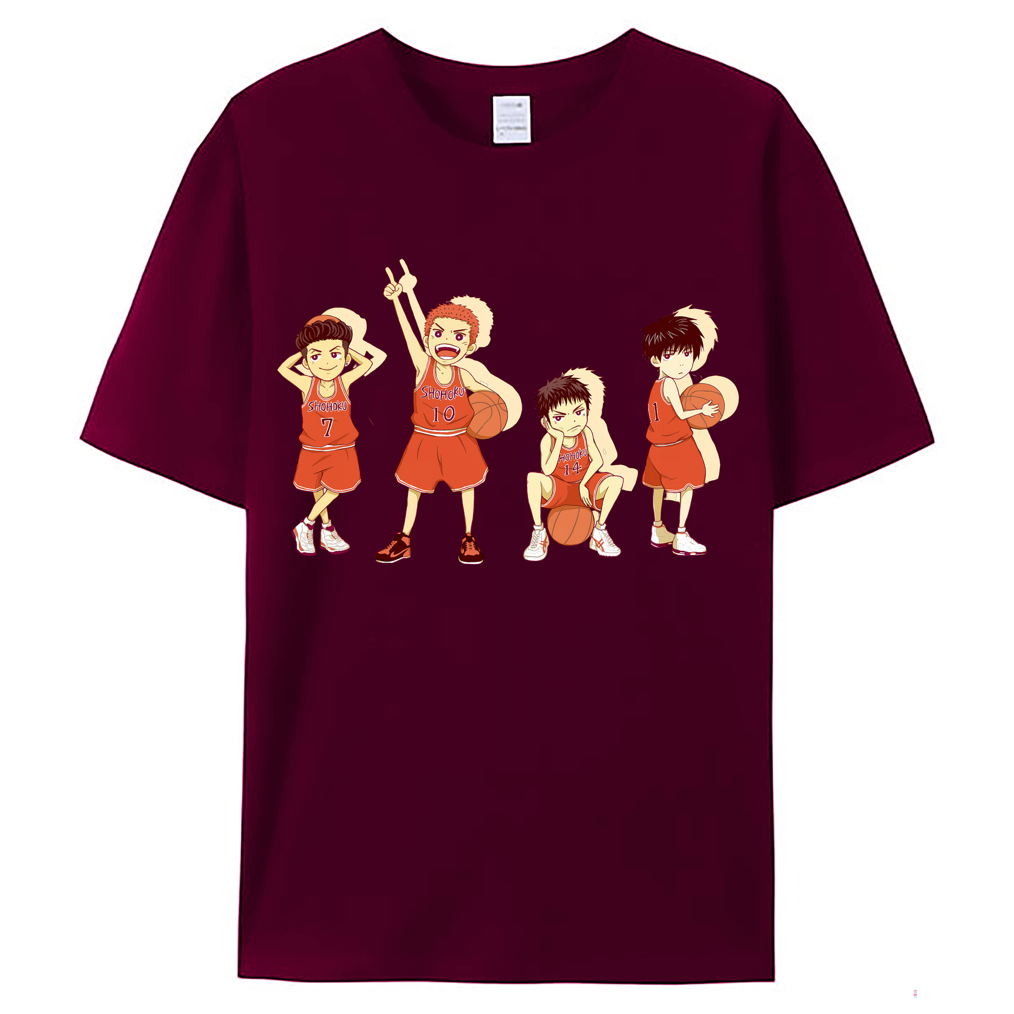 （画像用） SLAM DUNK／スラムダンク レディースカジュアルプリントTシャツ（綿100％）